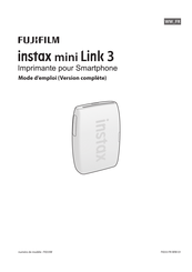 Fujifilm instax mini Link 3 Mode D'emploi