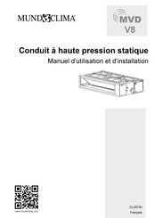 mundoclima MVD V8 Manuel D'installation Et D'utilisation