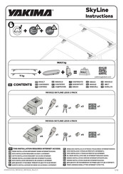 Yakima SkyLine Manuel D'instructions