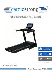 CARDIO STRONG CST-TX90-2 Notice De Montage Et Mode D'emploi