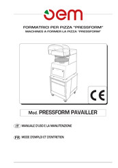 OEM PRESSFORM PAVAILLER Mode D'emploi Et D'entretien