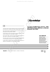 Roadstar CD-770BT Manuel D'instructions