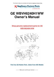 GE WBVH6240H1WW Manuel D'utilisation Et D'installation