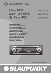 Blaupunkt San Remo MP26 Notice De Montage