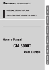 Pioneer GM-3000T Mode D'emploi