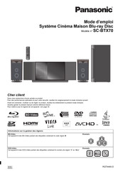 Panasonic SC-BTX70 Mode D'emploi