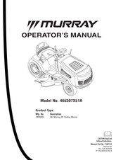 Murray 465307X51A Manuel D'utilisation