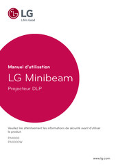 LG Minibeam PA1000 Manuel D'utilisation