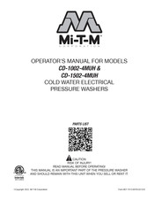 Mi-T-M Corporation CD-1002-4MUH Manuel D'utilisation