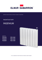 Elnur Gabarron INGENIUM RD10W Instructions D'installation Et Guide D'utilisation