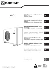 Zodiac HPO Serie Notice D'installation Et D'utilisation