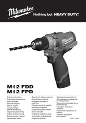 Milwaukee M12 FPD-202X Notice Originale