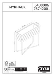 Jysk MYRHAUK 76742001 Mode D'emploi
