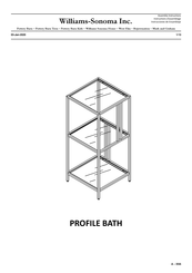 Williams-Sonoma PROFILE BATH Instructions D'assemblage