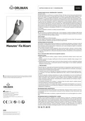 Orliman Manutec Fix Rizart Instructions D'utilisation Et D'entretien