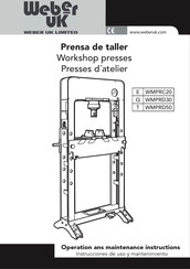 Weber UK WMPRD30 Conseils D'utilisation Et D'entretien