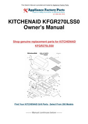 KitchenAid KBGN292 Instructions D'installation Et Guide D'utilisation Et D'entretien