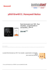 Honeywell Home Lyric T6R Guide D'installation