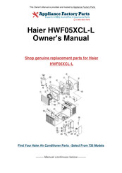 Haier HWF05XCL-L Guide D'utilisation Et D'entretien