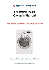 LG WM3455HS Guide De L'utilisateur Et Directives D'installation