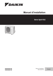 Daikin RXD35A5V1B Manuel D'installation