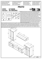 Dedeman PRATO UP 00898 Instructions D'assemblage