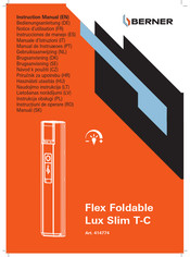 Berner Flex Foldable Lux Slim T-C Notice D'utilisation