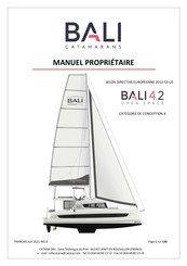 CATANA Group BALI 4.2 Manuel Du Propriétaire