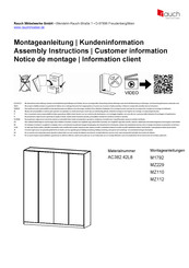 Rauch Modesty AC382.42L8 Notice De Montage