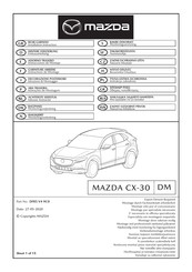 Mazda DFR5 V4 9C0 Instructions De Montage