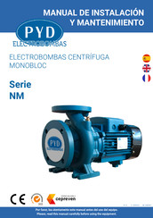 PYD Electrobombas NM Serie Instructions D'utilisation Et De Maintenance