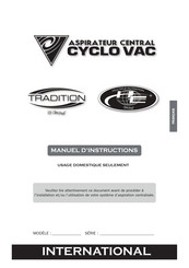 CycloVac E Serie Manuel D'instructions