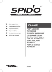 DIPRA Spid'O JCA-800P2 Mode D'emploi D'origine