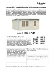Lemeks Palmako FR28-4732 Assemblage, Manuel De Montage Et D'entretien