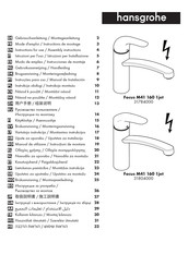 Hansgrohe Focus M41 160 1jet 31784000 Mode D'emploi / Instructions De Montage