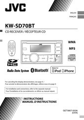 JVC KW-SD70BT Manuel D'instructions