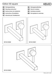 KEUCO Edition 90 59116 010202 Instructions D'installation