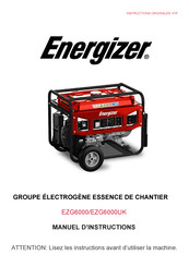 Energizer EZG6000UK Manuel D'instructions