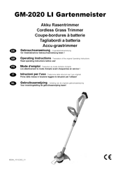 Gartenmeister GM-2020 LI Mode D'emploi