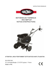 Racing RAC196PTL6T Notice D'instructions