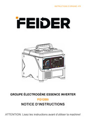 Feider FG1200i Notice D'instructions