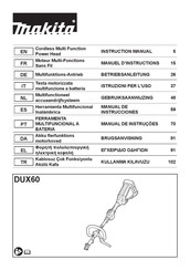 Makita DUX60Z Manuel D'instructions