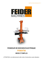 FEIDER Machines FFBE6T50 Mode D'emploi