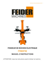 FEIDER Machines FFBE8T50 Manuel D'instructions