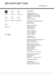 Hotpoint Ariston LFT M28 Mode D'emploi