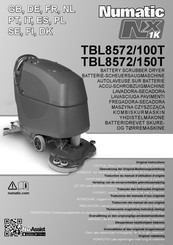 Numatic TBL8572/150T Traduction Du Manuel D'utilisation D'origine