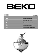 Beko CNA32421 Notice D'utilisation