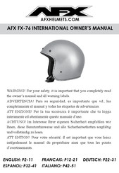 AFX FX-76 Mode D'emploi