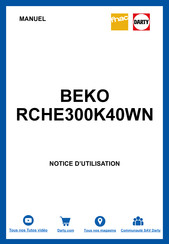 Beko RCHE300K40WN Manuel D'utilisation