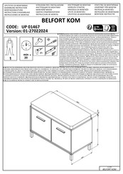 XORA BELFORT KOM UP 01467 Instructions D'assemblage